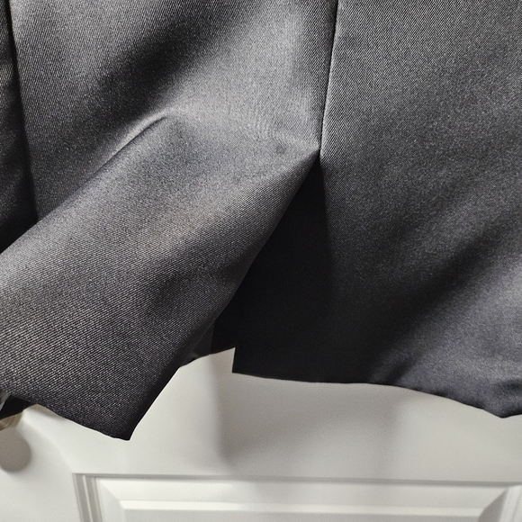 Unisex Classic Black Womens Mens One Button Closer Polyester Blazer Size Large - Picture 5 of 9